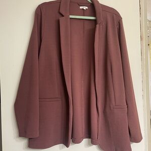 Maurices Mauve Open-Front Blazer